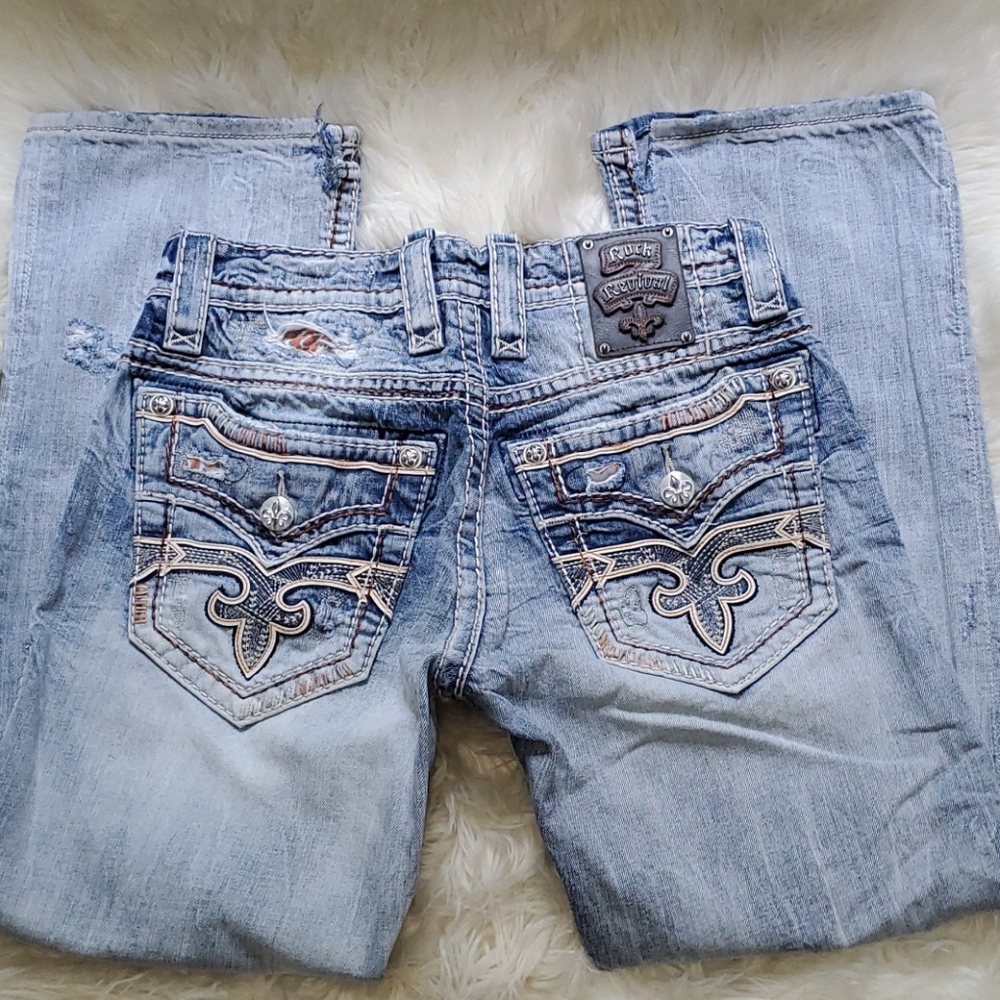 ♠️Mens rock revival jeans